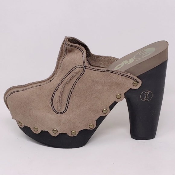 🆕Size 6.5-SEXY & STYLISH! Flogg Diana Suede Clogs - Picture 4 of 8